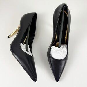 Arezzo Emily High Stiletto Pumps Womens 7.5B Black Pointed Toe NEW